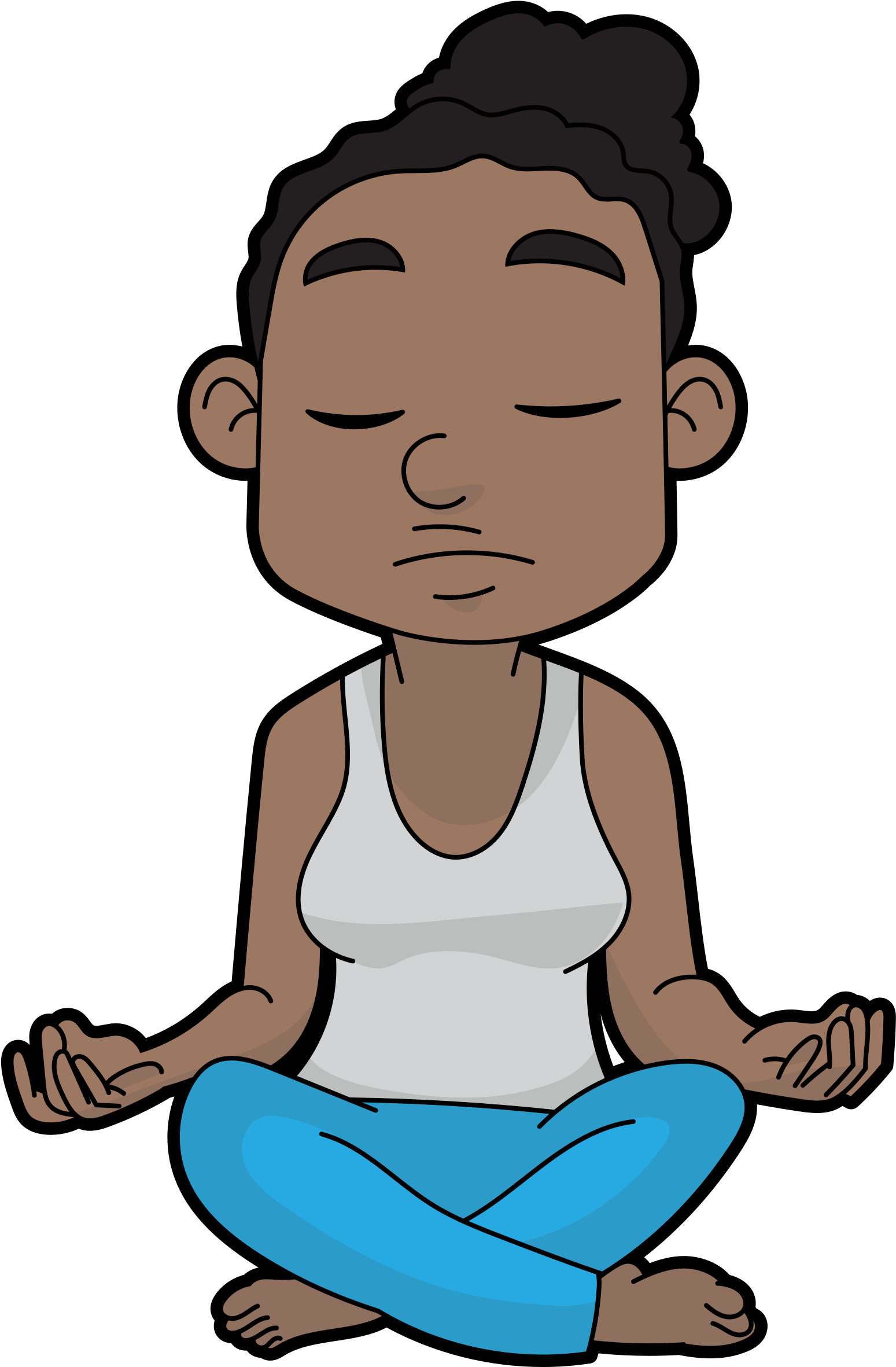 Meditate On It For A Minute - Meditate Cartoon (2000x2602)