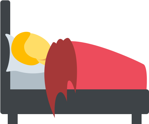 How Older People Move In Bed When They Are Ill - Person In Bed Emoji (512x512)