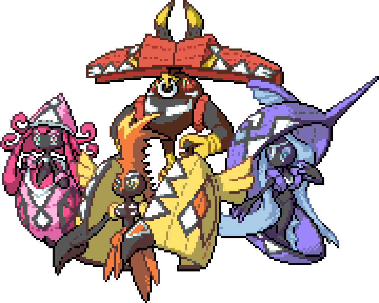 Tapu Lele Tapu Fini Tapu Koko Tapu Bulu Tapu Pokemon - Tapu Legendary Pokemon (1280x1024)
