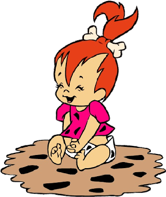 Flintstones Clipart - Flintstones Characters - Pebbles Flintstones (400x400)