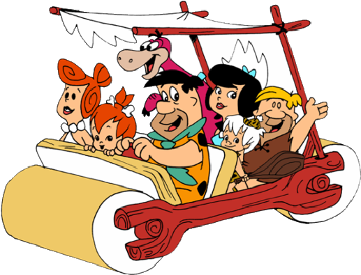 Fred Flintstone With Family - Flintstones Png (600x400)