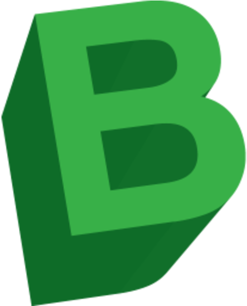 Letter B Icon - 3d Letter B Png (600x600)