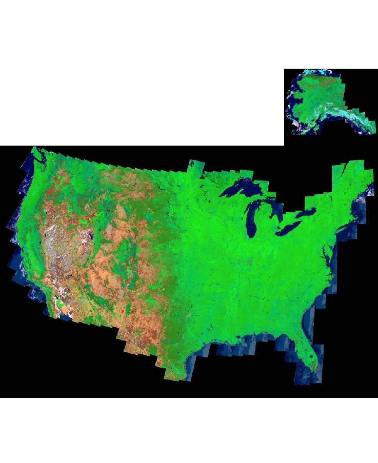 Including The Map Of Alaska At The Top Right - Map Of The United States (737x903)