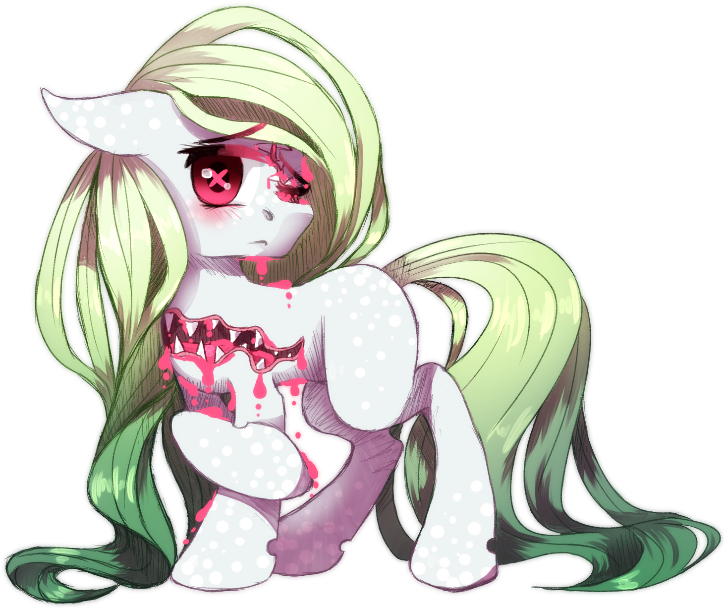 Virus X Pony Raffle Prize For Soulninja05 By Miss-sting - Cartoon (1482x1237)