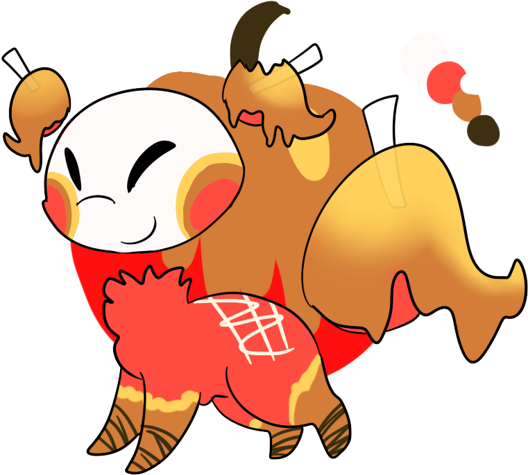 Closed [raffle] Caramel Apple [will O Imp] By An - Cartoon (906x812)