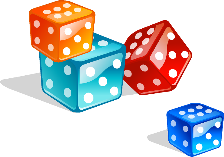 Casino Poker, Clip Art, Images, Illustrations - Dice (741x521)