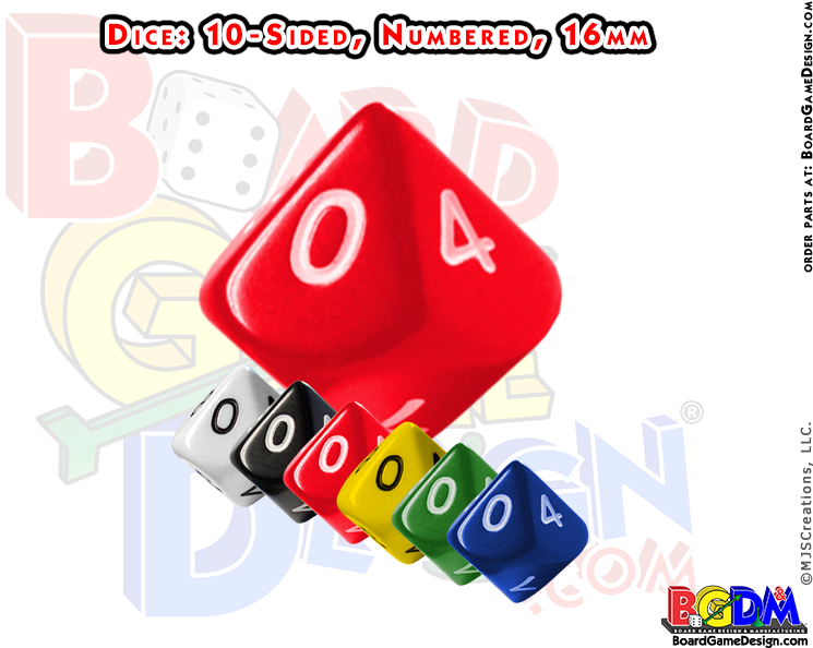 Ten Side Dice Clip Art At Clker - Color Sided Dice (800x600)