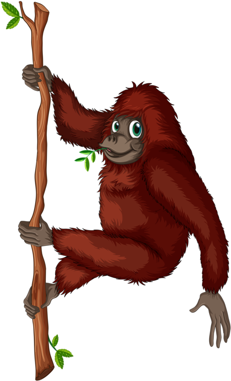 Orangutan King Louie Clip Art - Orangutan King Louie Clip Art (523x800)