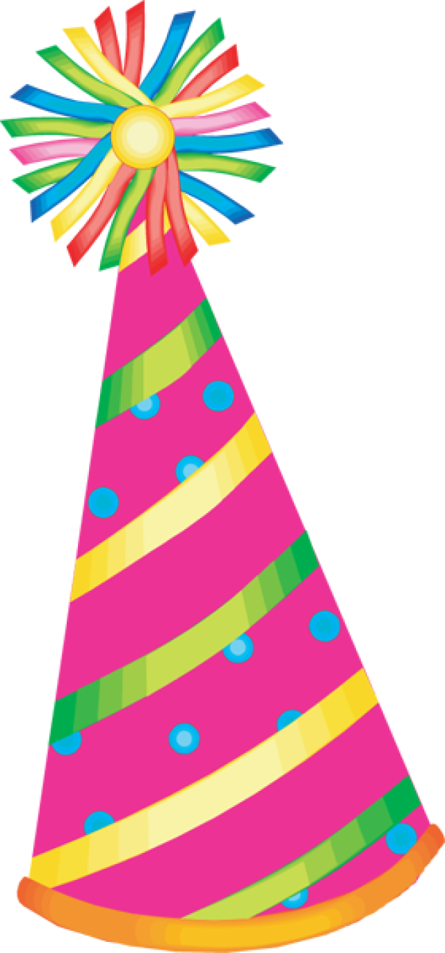 New Year Clipart Party Hat - Party Hat Clipart (640x1371)