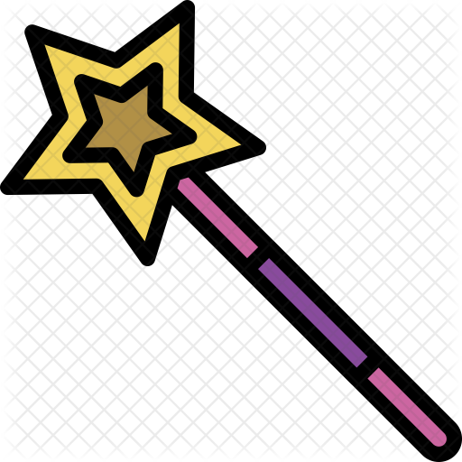 Magic Wand Icon - Nametag Unicorn (512x512)