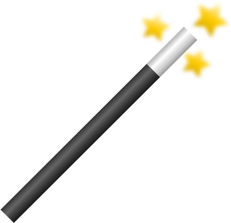 Clipart - Magic Wand - Magic Wand Clip Art (900x900)