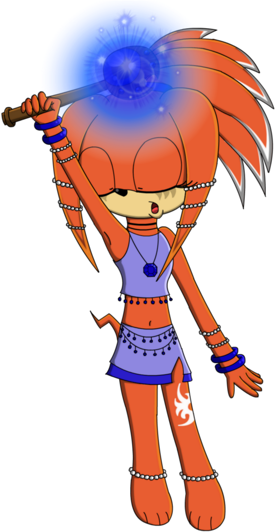 Isis And Her Magic Wand - Cartoon (752x1062)