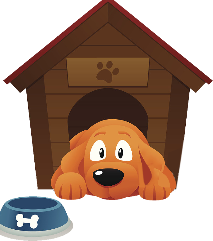 Dog Houses Pet Sitting Kennel Clip Art - Clip Art Dog In A Dog House (722x800)