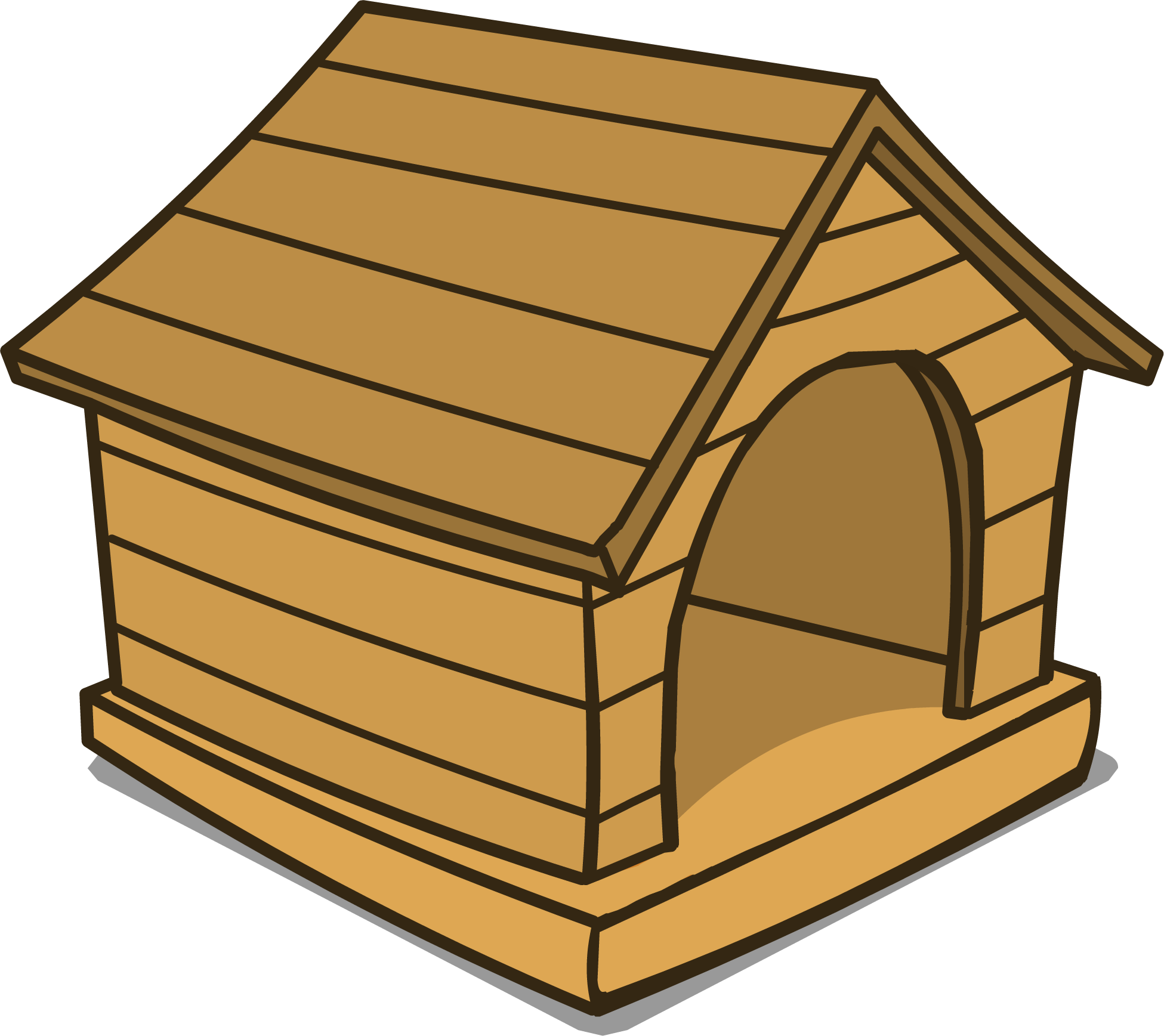 Brown Puffle House Id 205 Sprite 004 - Club Penguin Puffles (1951x1737)