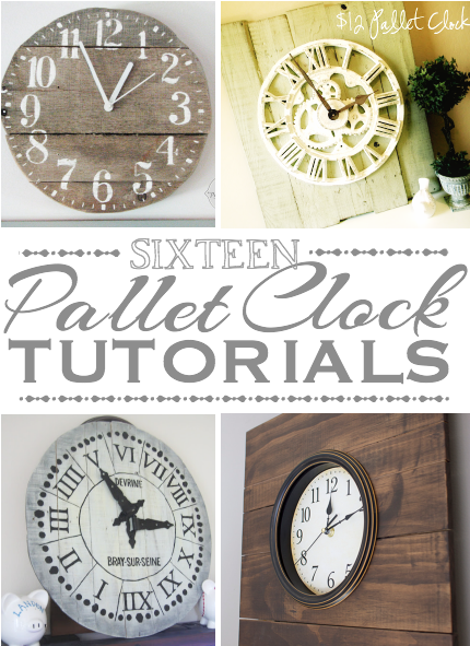 16 Pallet Clock Tutorials - Pallet (439x600)
