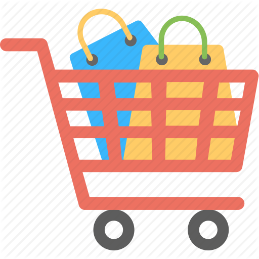 Trolley Clipart Shopping Cart - Shopping Cart Icon Png (512x512)