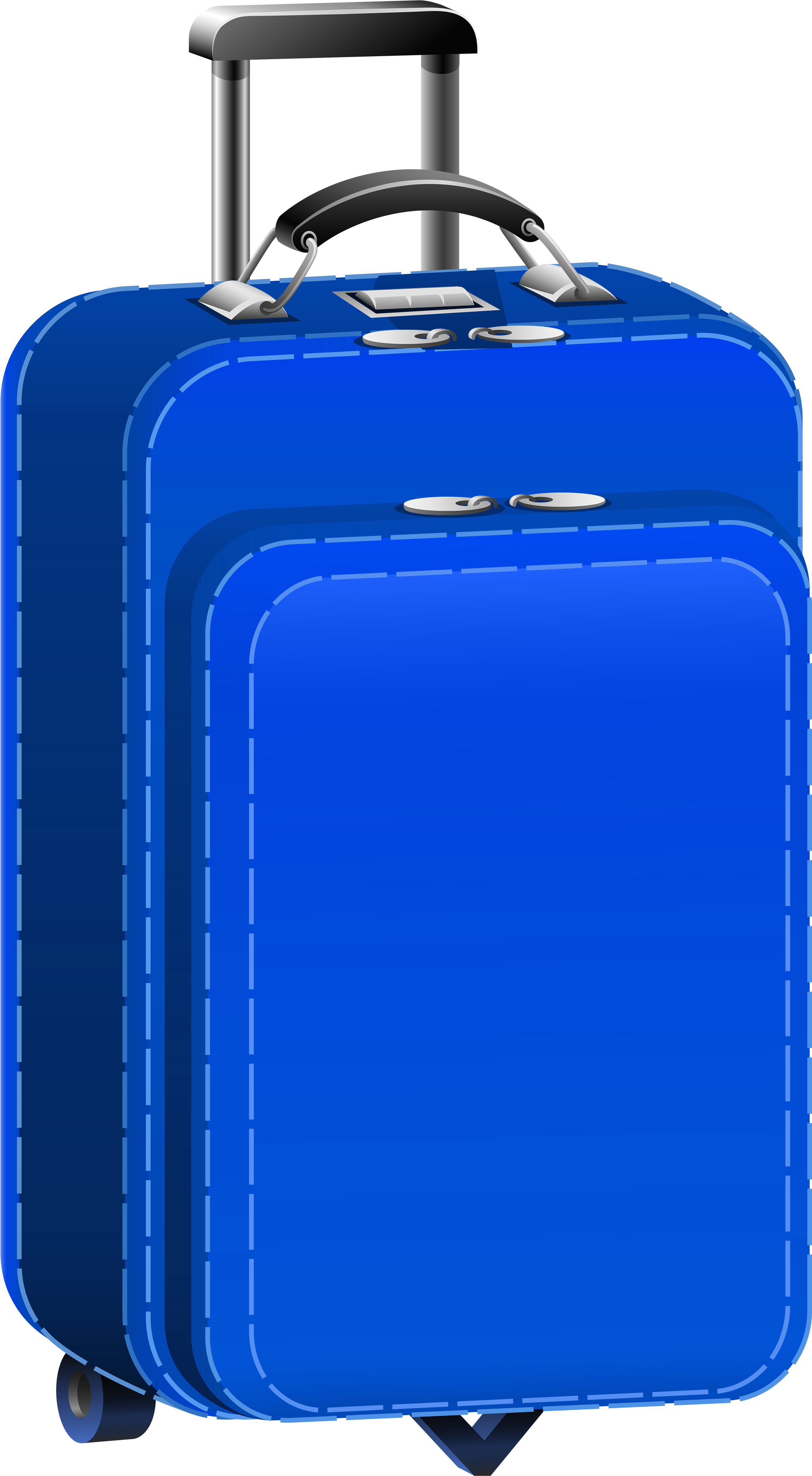Trolley Clipart Suitcase - Travel Bag Clipart (3069x5180)