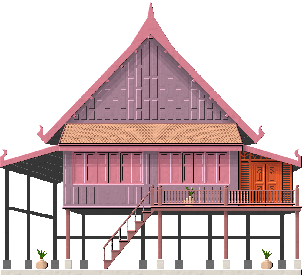 Thai Stilt House - Architecture (997x908)