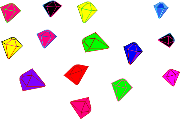 Gem Singles Clip Art - Triangle (600x398)