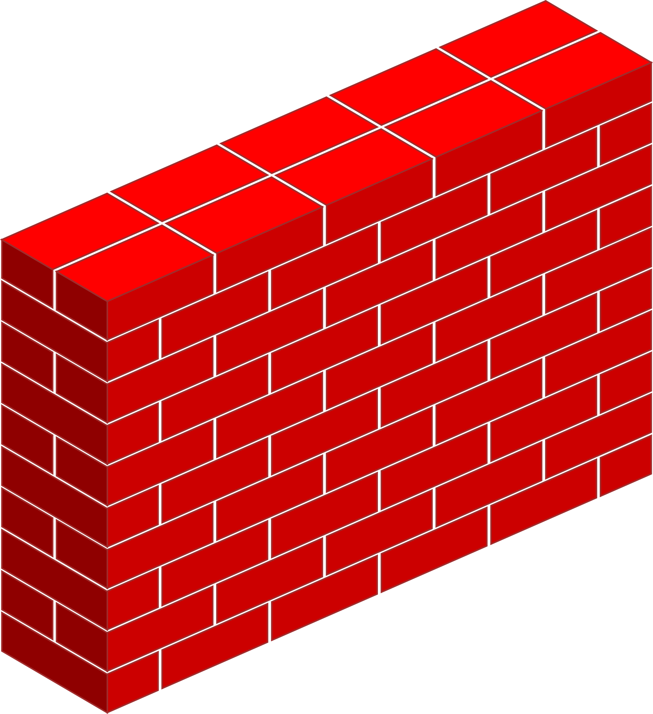 Brick House Clipart - Brick Wall Clipart (2196x2400)