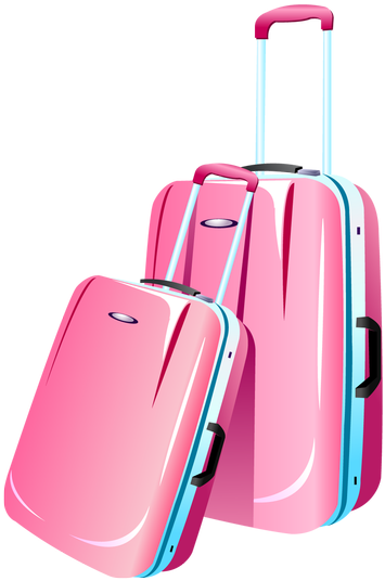 Two Trolley Bags Clipart - Hotel (960x600)