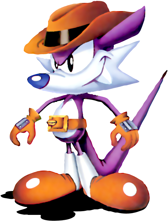 Fang The Sniper Is A Bounty Hunter Who Loves Money - Sonic Triple Trouble Fang (579x759)