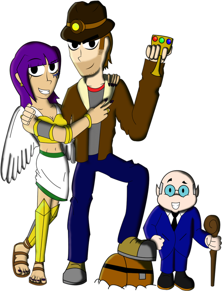 The Treasure Hunter The Goddess And Th - Drawing (790x1012)