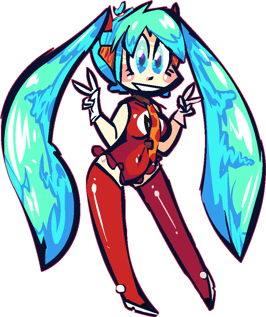 Dominos Pizza Box Art Download - Yo Noid Miku Hatsune (1000x1080)