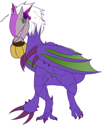 “trick Or Treat, Give Me A Konchu To Eat ” - Cartoon (500x511)