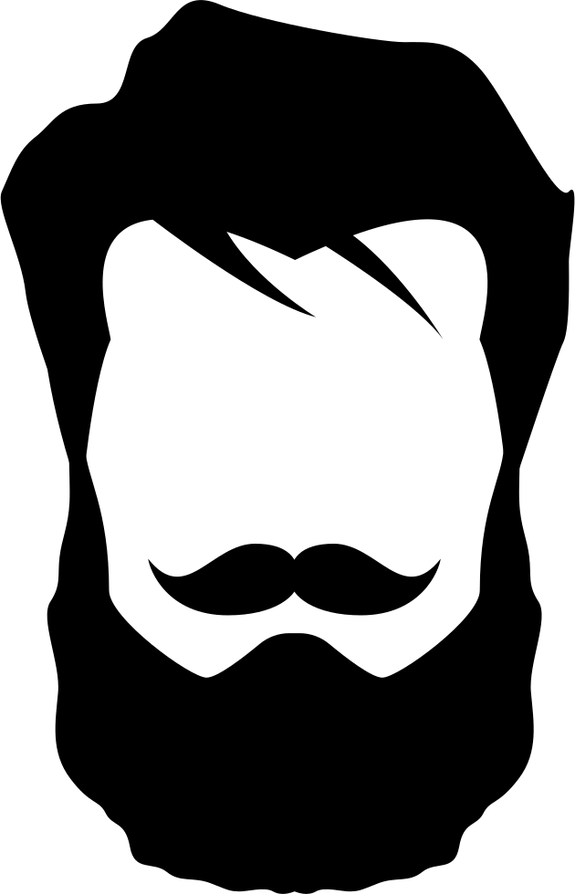 Bearded Man Svg Png Icon Free Download - Quadros Decorativos De Barbearia (630x980)