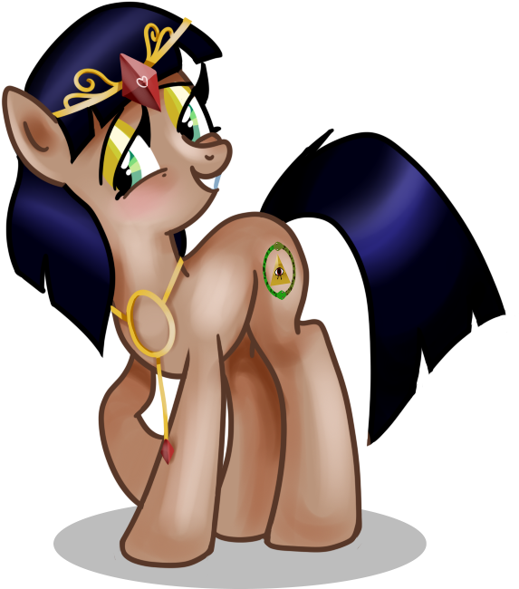 Glance Clipart Treasure Hunter - Mlp Lamia Mirage (604x674)