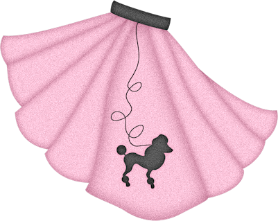 Poodle Skirt - 50's Poodle Skirt Clip Art (401x319)