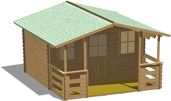 Garden Wood Houses - Garden (609x457)