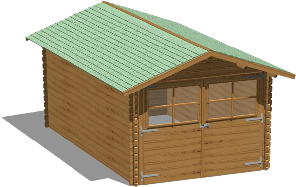 Garage Block- Haus Parete Spessore 45 Mm - Garden (609x457)