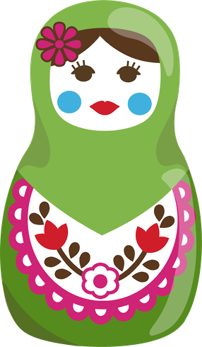 Matryoshka Babushka Russian Koheshi Dolls - Matryoshka Doll (286x490)