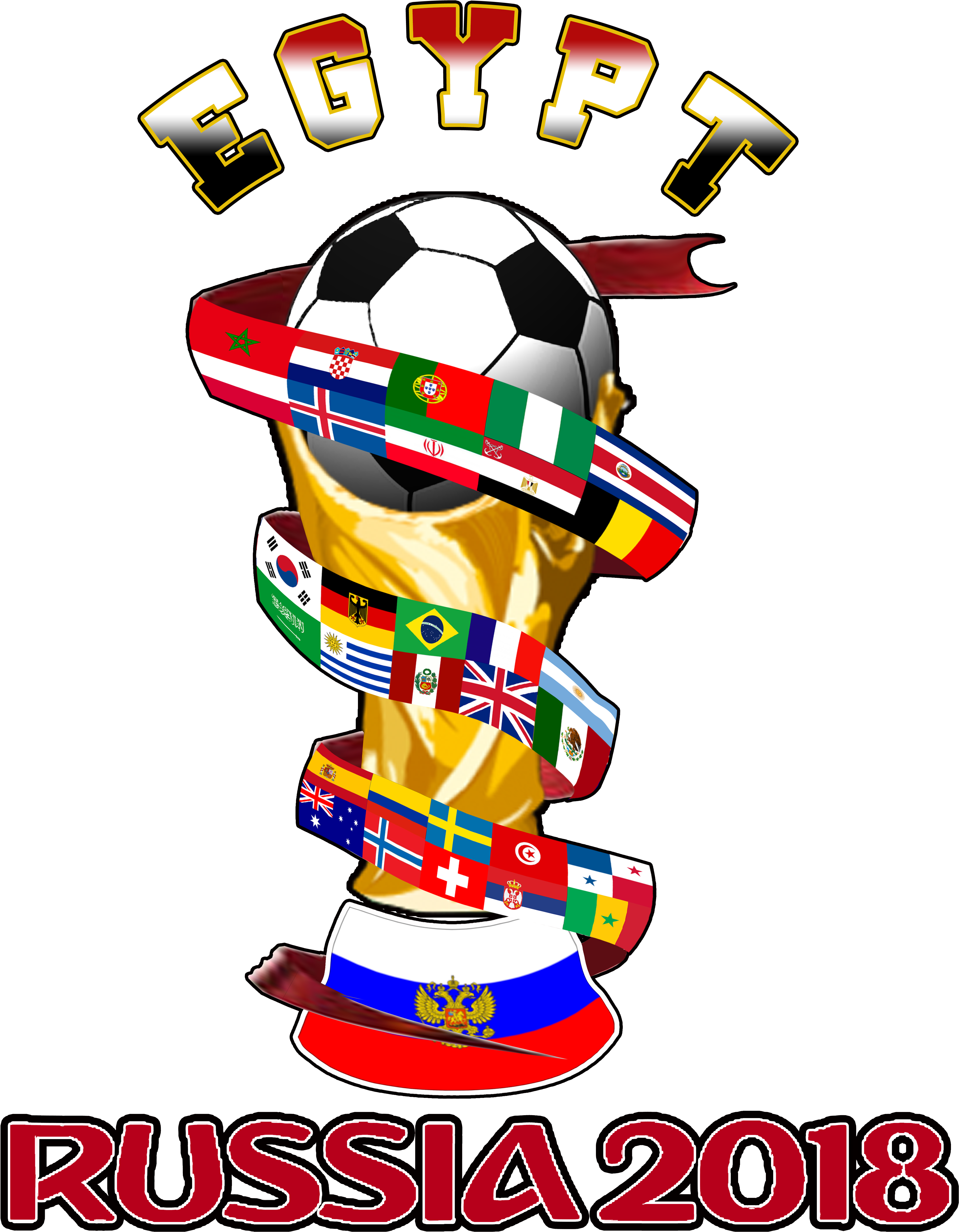 Egypt World Cup Russia - Egypt World Cup Clipart (4500x5400)