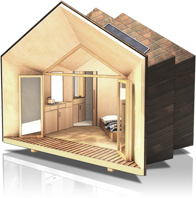 Jean - Small Wooden House Models (805x716)