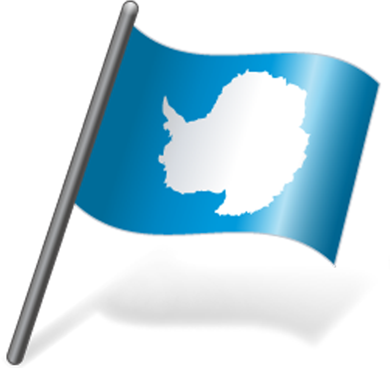 Waving German Flag Clip Art - Antarctica Flag (800x800)