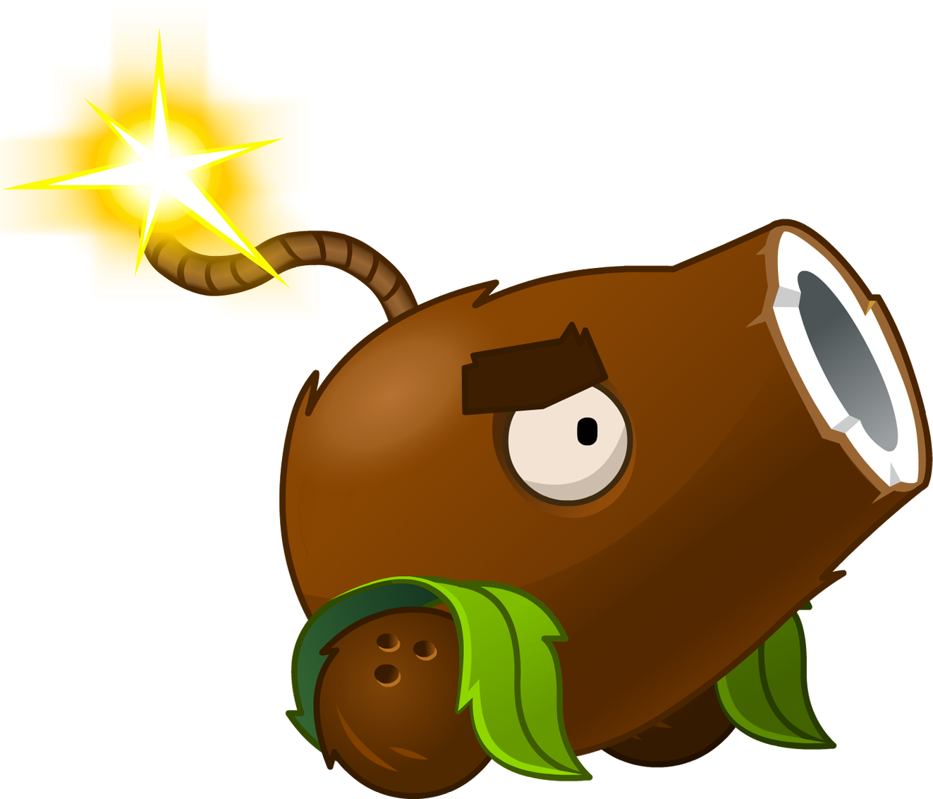 Plants Vs Zombies 2 Coconut Cannon By Illustation16 - Plants Vs Zombies 2 (1323x1133)