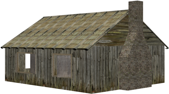 Wood House 3d Model Max Obj 3ds Fbx 1 - Wood House 3d Png (625x625)