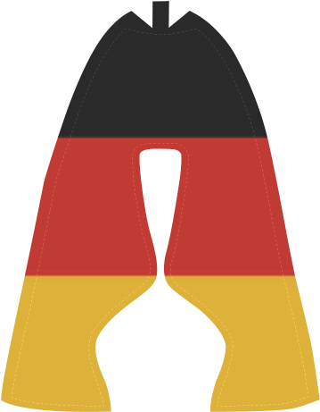 German Flag Colored Stripes Women's Running Shoes - Flag Of Germany (500x500)