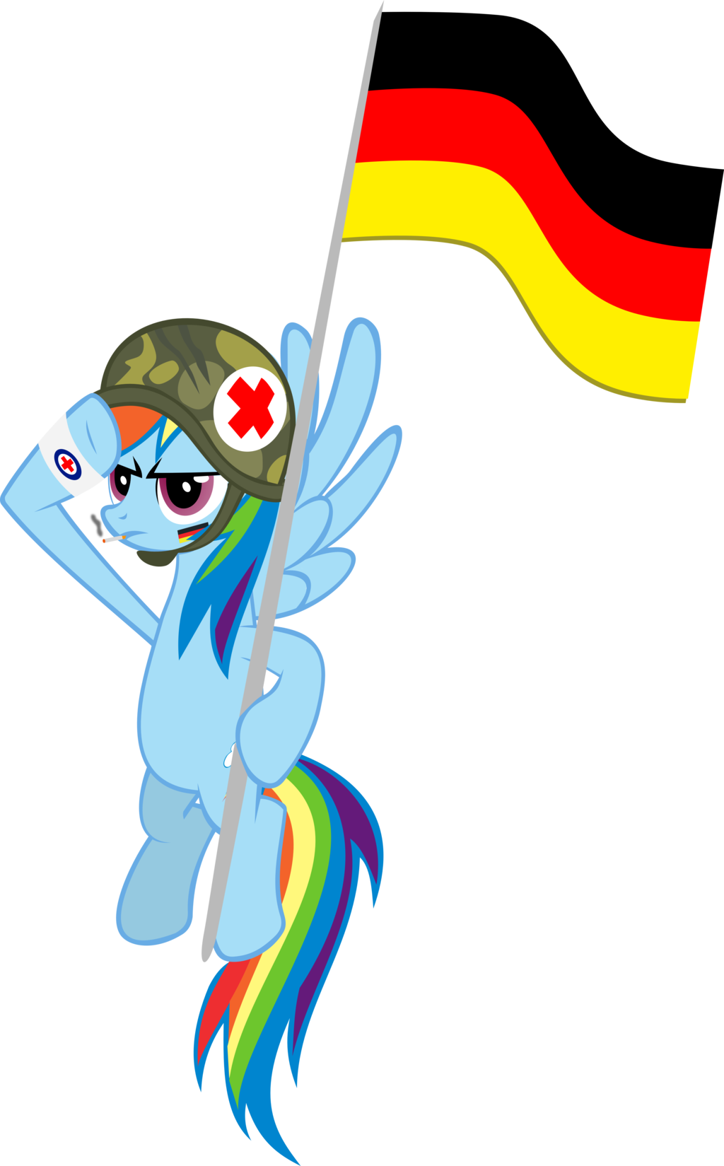 Rainbowgambler, Cigarette, Flag, German, Germany, Medic, - Cartoon (1024x1649)