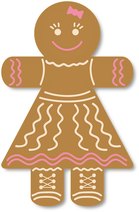 Gingerbread Clipart Transparent - Pepparkakor Png (477x720)