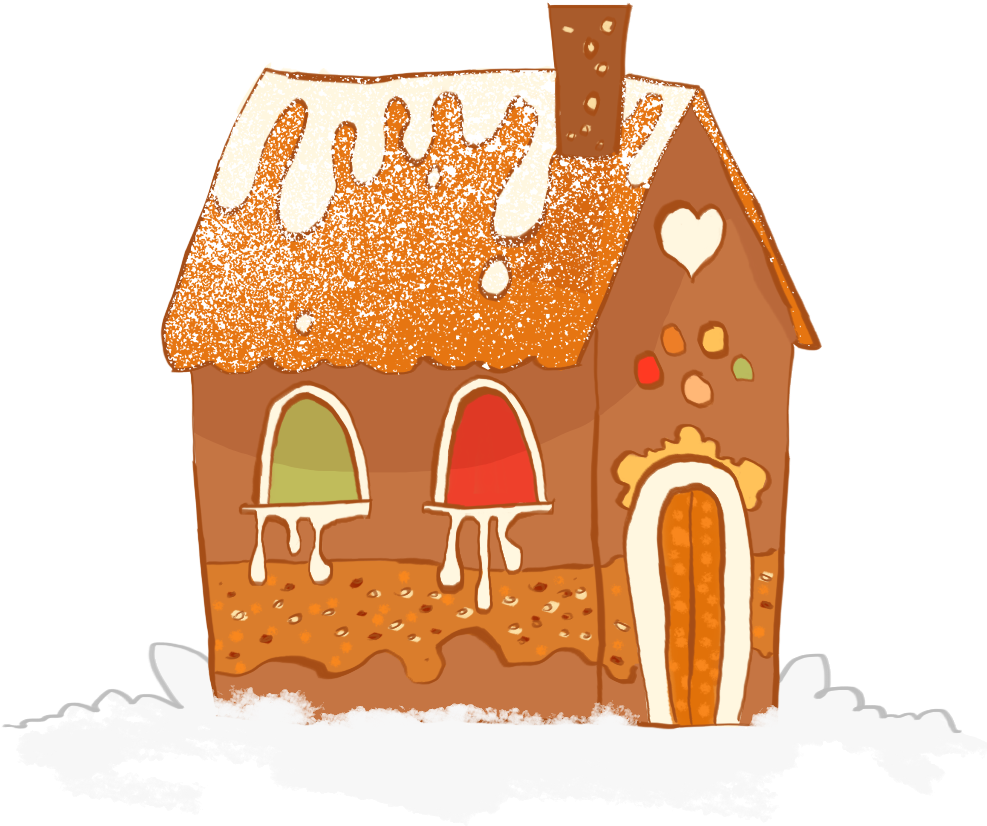 Apply Holiday Stickers Messages Sticker-4 - Gingerbread House (1024x1024)