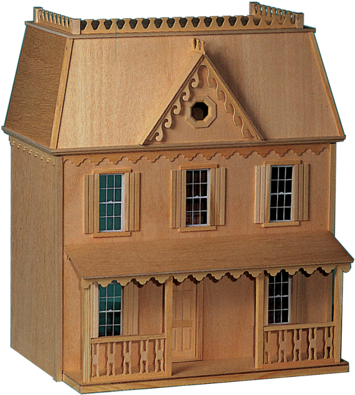 Lilliput® Cranberry Cove Dollhouse Kit Smooth Plywood - House (600x600)