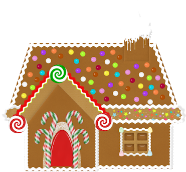 Please Click On Image To Download - Gingerbread House (400x364)