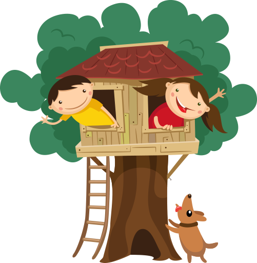 Show Us Your Art-itude - Playing In The Tree House Clipart (501x512)