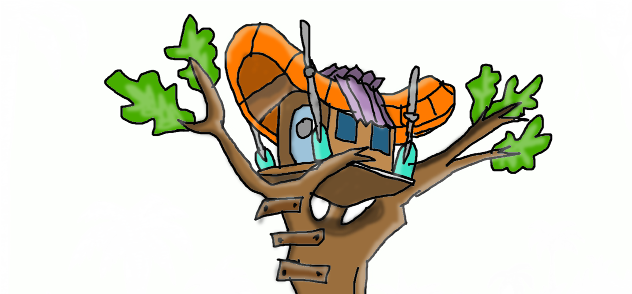 Brandy And Mr Whiskers Treehouse Color Form By Vatoff - Illustration (1359x588)