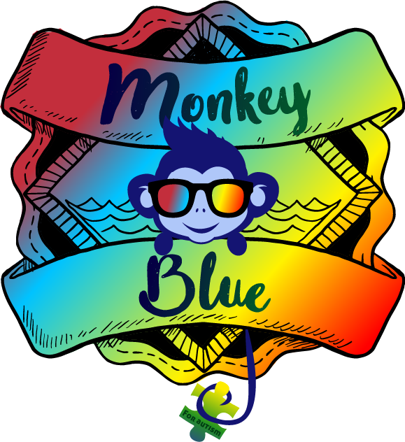 Monkey Blue For Autism - Autism (579x632)