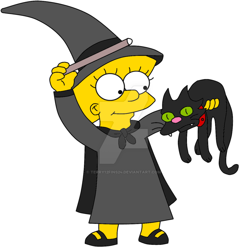 Terry12fins24 17 5 Lisa The Witch - Los Simpsons Halloween Homer (900x853)